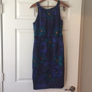 Deep blue Tahari cocktail dress, size 6